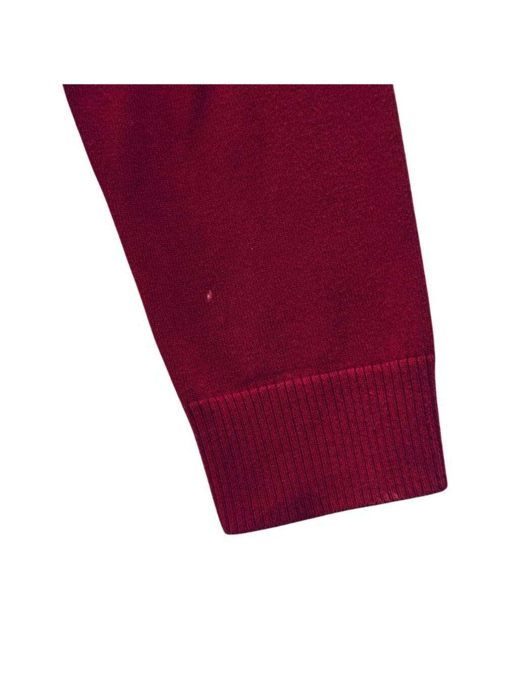 Vintage Lands End 1987 Drifter Cardigan Cotton Cranberry Size 10 Shell Buttons - Picture 16 of 16
